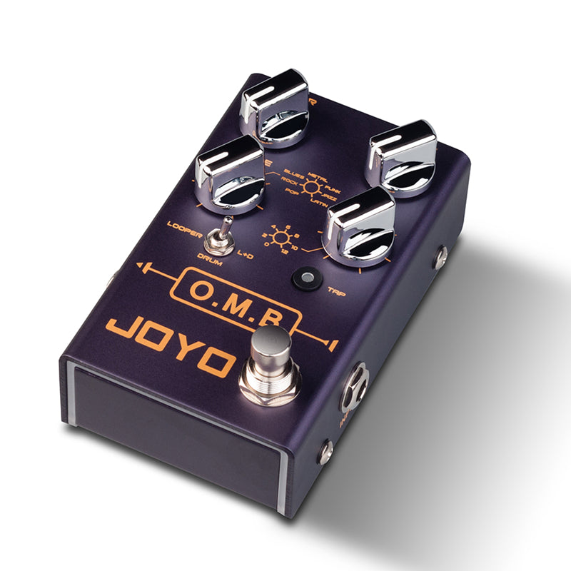 JOYO R-06 O.M.B LOOPER Drum Mode Guitar Effects Pedal Auto-align Count-In Loop Guitar Effects Tap Tempo Function 40 mins Looper