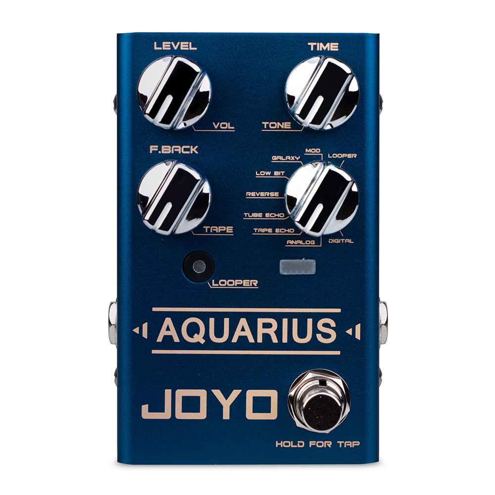 Guitar Effect Pedal AQUARIUS LOOPER Delay Pedal 8 Digital Delay Tap Tempo Multi Effects Pedal Guitar Musical Instrument Parts