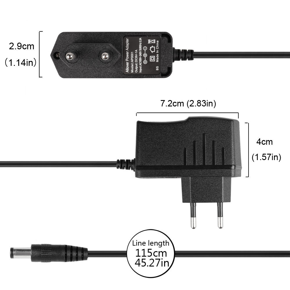 AC 100-240V DC 9V 1A Guitar Pedal Power Supply Adapter.