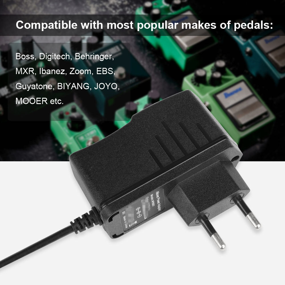 AC 100-240V DC 9V 1A Guitar Pedal Power Supply Adapter.