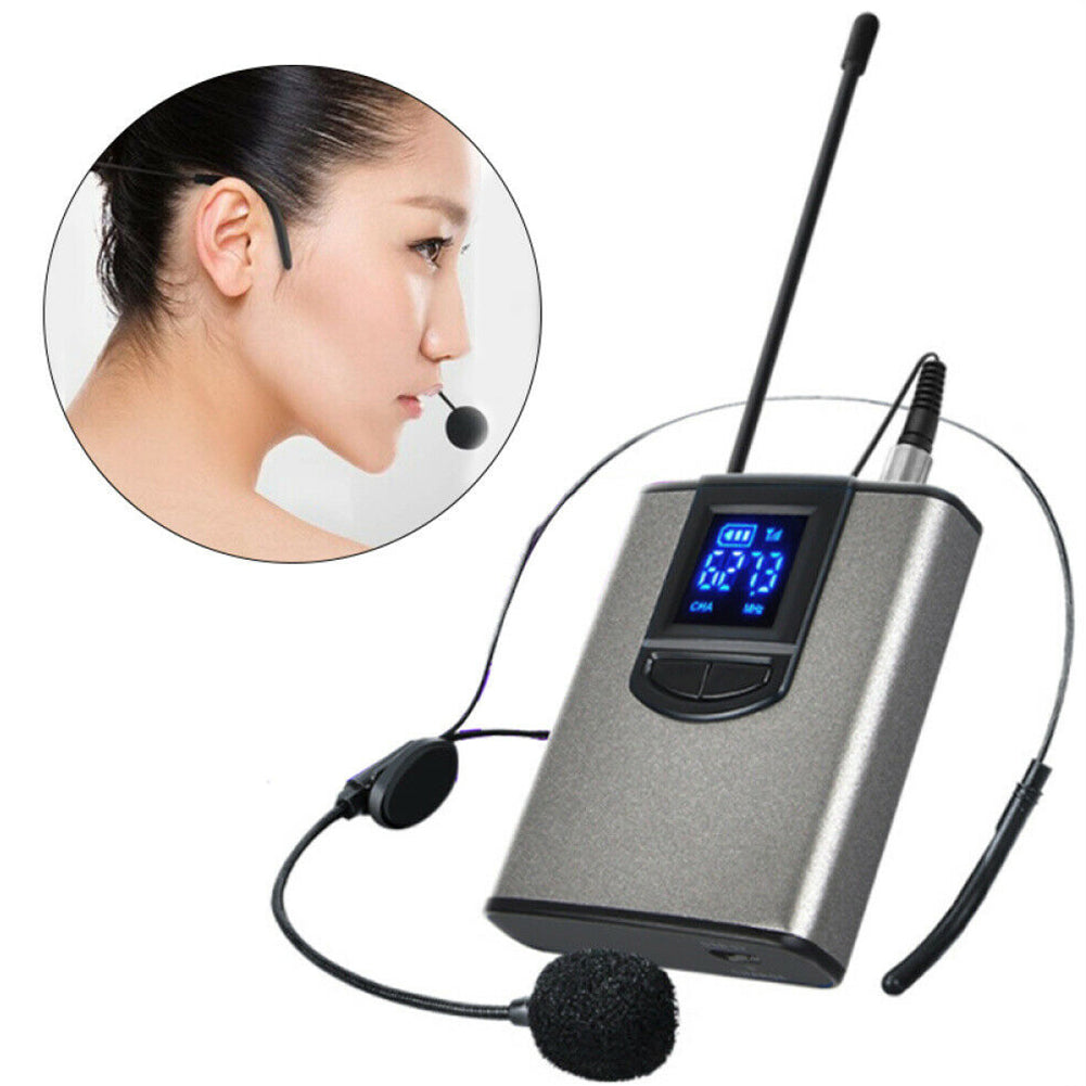 Professional Wireless Microphone Public Speaking Lapel Headset UHF Professional Strong Compatibility Hands Free Mini Portable