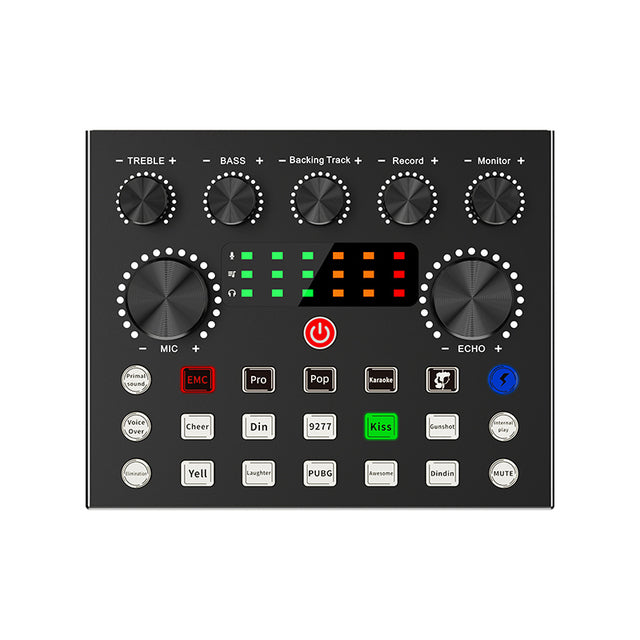 Audio Interface V8S Sound Card Kit Stereo Microphone Phantom Power Recording Sound Music Support Mainstream Live Software Mixer